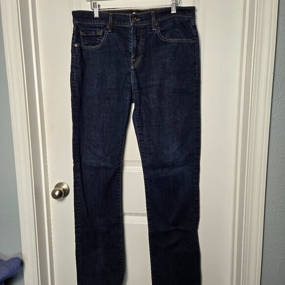 7 For All Mankind Men's The Straight Jean - Medium Blue 34x33 - Picture 1 of 5